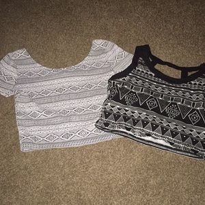 Black Crop top lot size small h&m